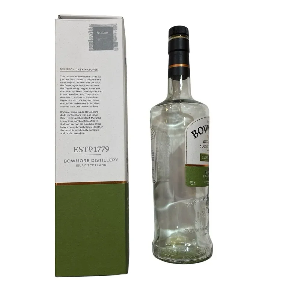 Bowmore Small Batch - Empty Single Malt Scotch Whisky Bottle,‎ Box + Cork